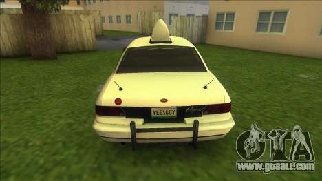 Vapid Stanier Taxi for GTA Vice City