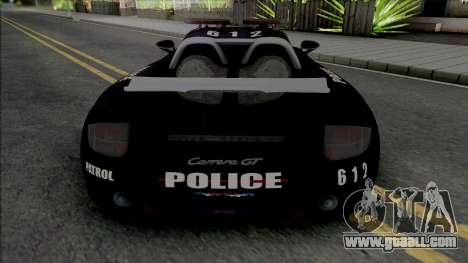 Porsche Carrera GT 2004 Police for GTA San Andreas