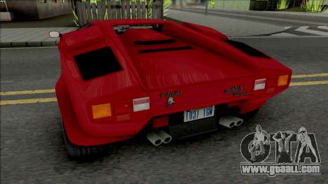 Lamborghini Countach LP5000QV & 25th Anniversary for GTA San Andreas