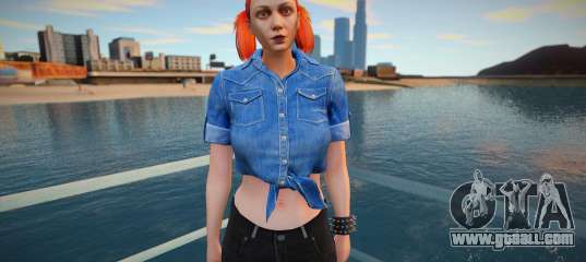 Girl from GTA Online DLC: Bikers