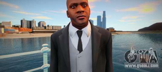 Franklin in a jacket
