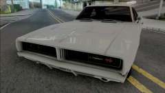 Dodge Charger RT 1969 White for GTA San Andreas