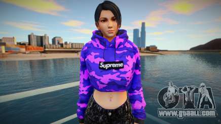 DOA Momiji Fashion Casual V2 Crop Hoodie for GTA San Andreas