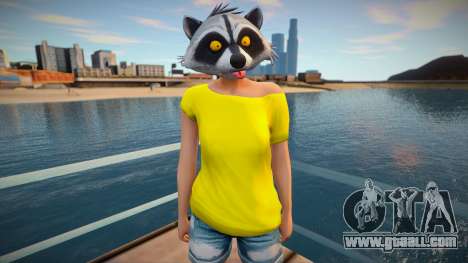 Girl raccoon from GTA Online for GTA San Andreas