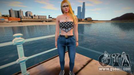 GTA Online Skin Ramdon Female Outher 5 Fashion C for GTA San Andreas
