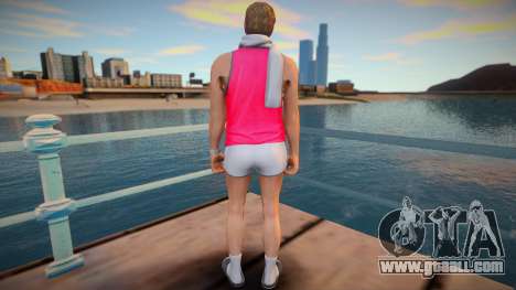 Hipster in a pink T-shirt from GTA Online for GTA San Andreas