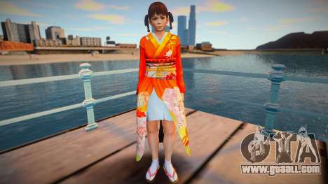Lei Fang Furisode Kimono Crimson for GTA San Andreas