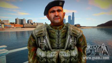 Soldier black beret for GTA San Andreas