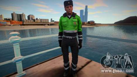 Private traffic police in winter uniform for GTA San Andreas