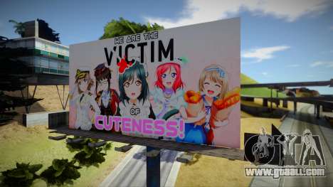 Anime Billboard set 1 (6 in 1) for GTA San Andreas