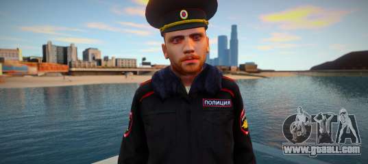 Colonel of the Ministry of Internal Affairs in winter uniform