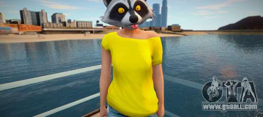 Girl raccoon from GTA Online