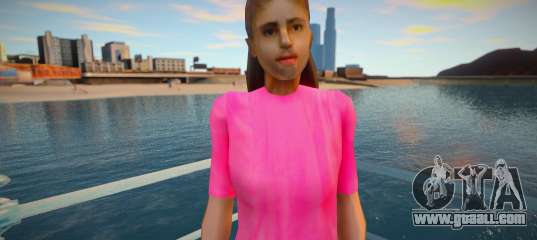 Girl in pink