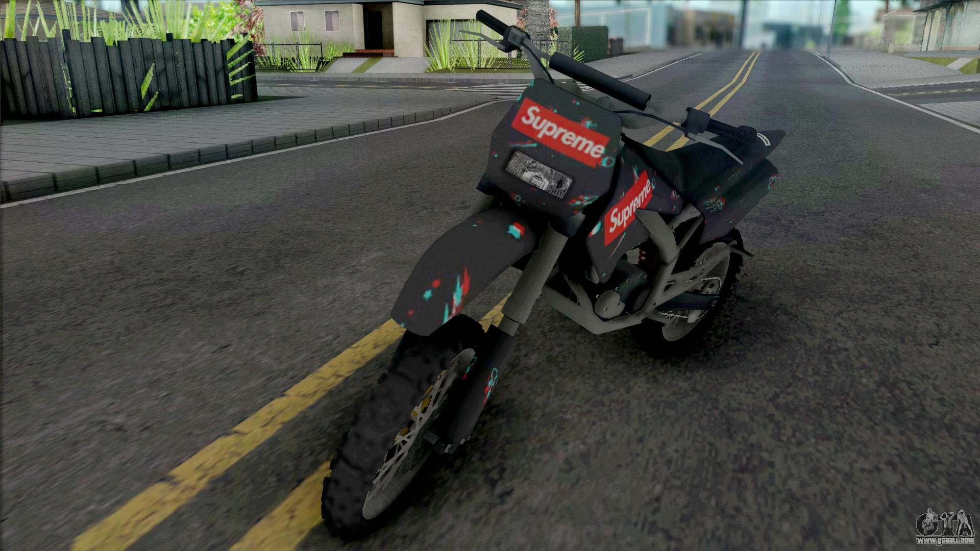 Black Rockstar Moto Cross para GTA San Andreas