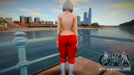 KOF Soldier Girl Different - Red Topless1 for GTA San Andreas