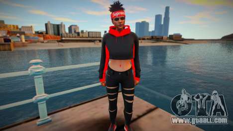 GTA Online Skin Ramdon Female Samira Big Afro 2 for GTA San Andreas