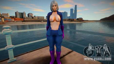 KOF Soldier Girl Different - Topless Blue 1 for GTA San Andreas