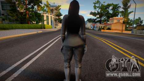 Skyrim Monki Sexy Black Soldier - Topless 1 for GTA San Andreas
