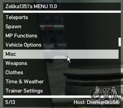 Zolika1351s Trainer Mod Menu for GTA 4
