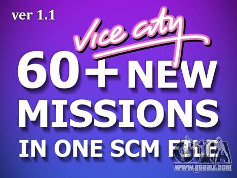 Vice City Big Mission Pack v1.1 for GTA Vice City