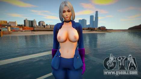 KOF Soldier Girl Different - Topless Blue 1 for GTA San Andreas