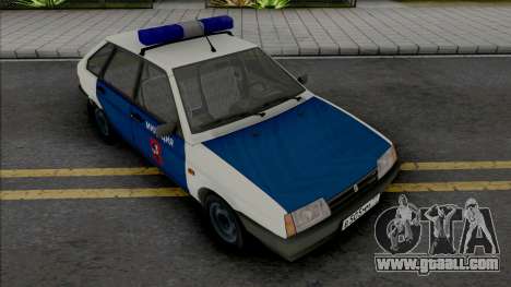 VAZ-2109 Moscow Militia of the 90s for GTA San Andreas