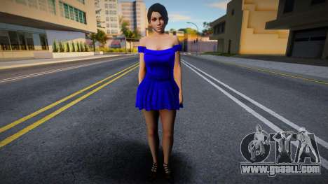 Momiji Casual v6 (Blue Dress) for GTA San Andreas
