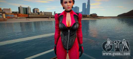 Momiji with a Suit just like a Catwoman