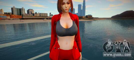 KOF Soldier Girl - RED Brown hair 4
