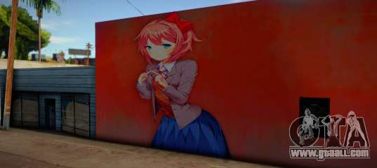 Sayori Graffiti Wall