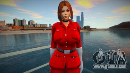 KOF Soldier Girl - RED Brown hair 3 for GTA San Andreas