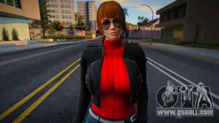 DOA Kasumi Asianed Red Jacket v1 for GTA San Andreas