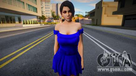 Momiji Casual v6 (Blue Dress) for GTA San Andreas