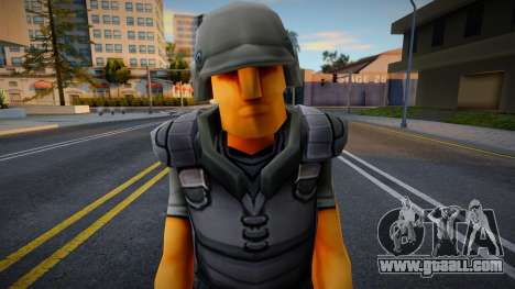Toon Soldiers (Grey) for GTA San Andreas