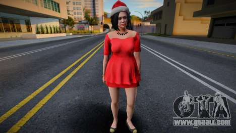 Asian woman in New Year's clothes 1 for GTA San Andreas