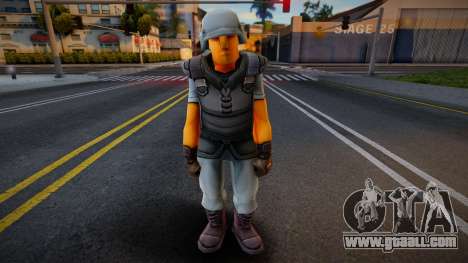 Toon Soldiers (White) for GTA San Andreas