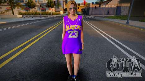 Tina Armstrong Fashion Lakers Ourstorys Jersey 2 for GTA San Andreas