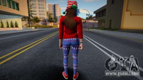 Girl in New Year's clothes 4 for GTA San Andreas
