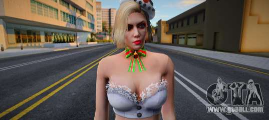 Blonde in New Year's clothes 1