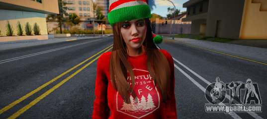 Girl in New Year's clothes 4