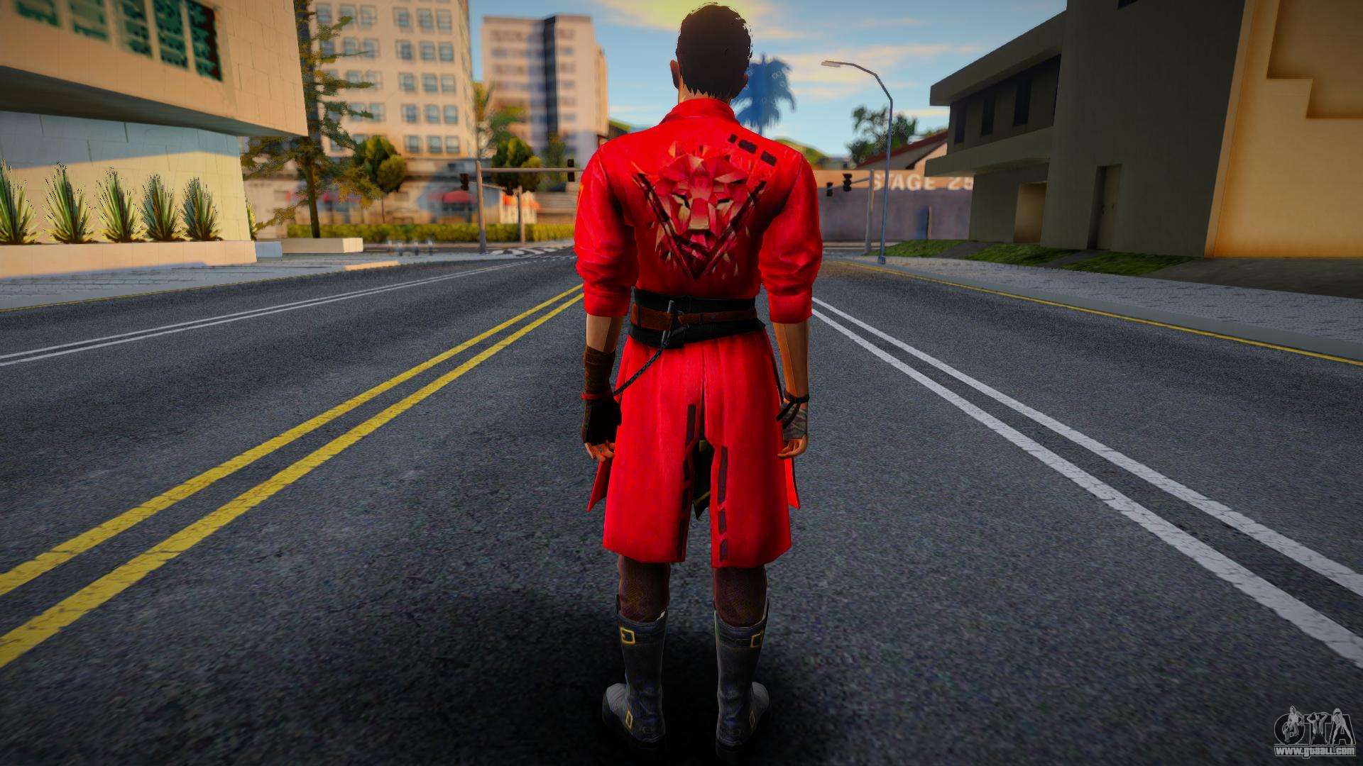 Download Male skins from Free Fire for GTA San Andreas (iOS, Android)