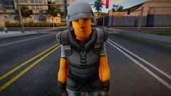 Toon Soldiers (White) for GTA San Andreas