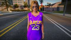 Tina Armstrong Fashion Lakers Ourstorys Jersey 2 for GTA San Andreas