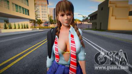 DOAXVV Hitomi Spring School Wear for GTA San Andreas