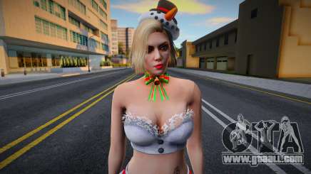 Blonde in New Year's clothes 1 for GTA San Andreas