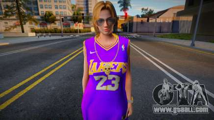 Tina Armstrong Fashion Lakers Ourstorys Jersey 2 for GTA San Andreas