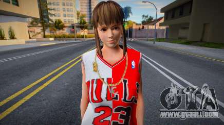 Hitomi Fashion Casual Chicago Bulls Jersey 1 for GTA San Andreas