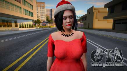 Asian woman in New Year's clothes 1 for GTA San Andreas