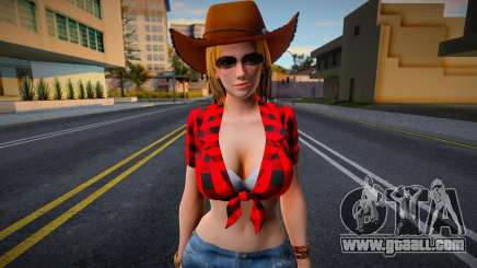 DOA Tina Armstrong Vegas Cow Girl Outfit Count 2 for GTA San Andreas