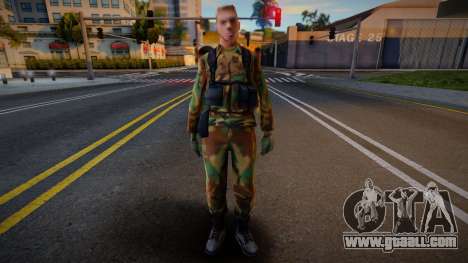 Blonde Army Soldier (Low-Poly) for GTA San Andreas